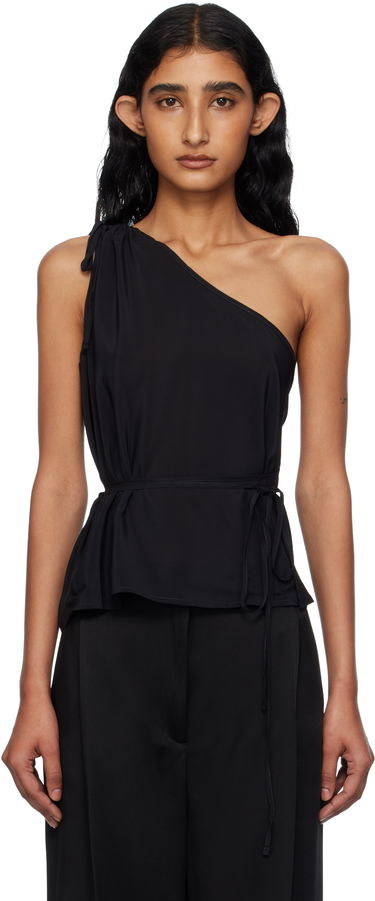 Tielko Baserange Baserange One-Shoulder Tie-Waist Camisole Čierna | TSVI-SC-AU25, 0