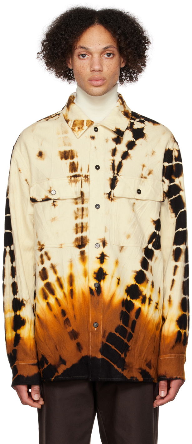 Jil Sander Long Sleeve Tie-Dye Shirt