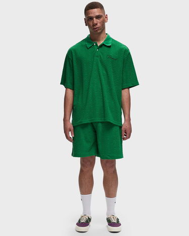 Polo tričko Pleasures ZEN TERRY BOXY POLO Zelené | P24SU037-GREEN, 1