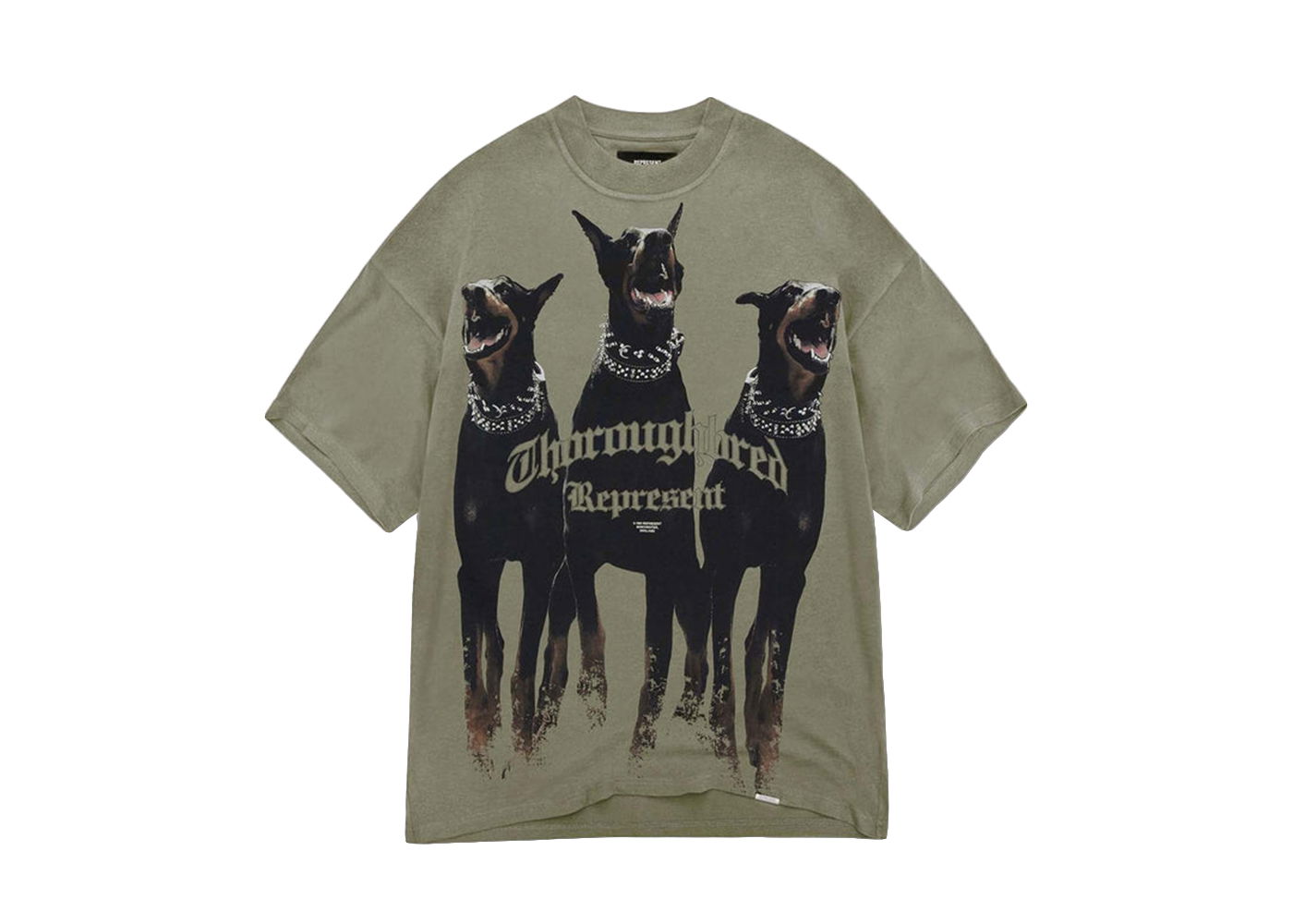 Tričko Represent Clo Represent Thoroughbred T-shirt Khaki Zelené | MT4005-168, 0