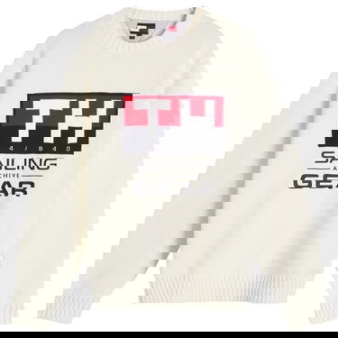 Sveter Tommy Hilfiger Tommy Jeans Men's Sailing Crewneck Knit Sweater Biela | MN0MN00017YBI, 1