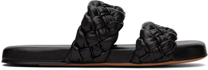 Tenisky a topánky Bottega Veneta Foulard Mules "Black" Čierna | 741335 V28N0, 0