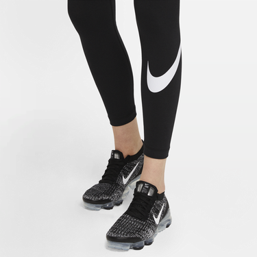 Legíny Nike Sportswear Essential GX Mid-Rise Swoosh Leggings Čierna | CZ8530-010, 3