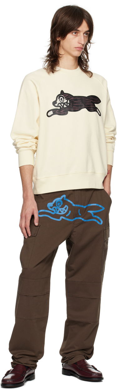 Sveter BBC IceCream ICECREAM Woodgrain Running Dog Sweatshirt Béžová | IC24327, 3