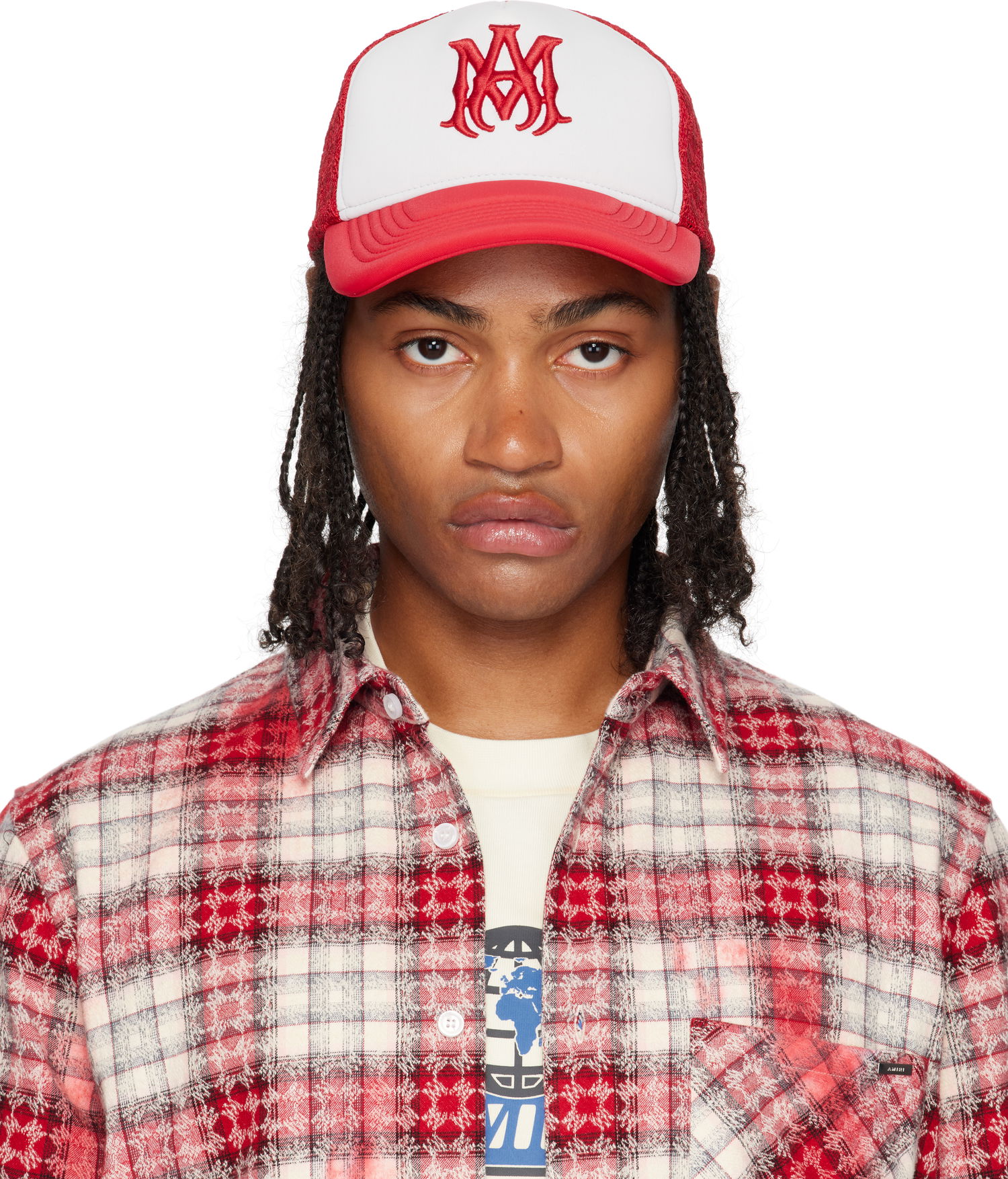 Šiltovka AMIRI AMIRI MA Two Tone Trucker Cap Červená | AMHATR1030, 0