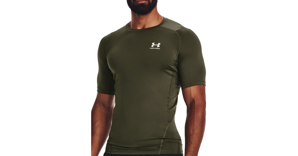 Tričko Under Armour HG Armour Comp Zelené | 1361518-390, 1