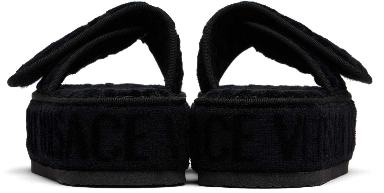 Oblečenie Versace Versace 'Versace Allover' Slippers Čierna | ZSL000003_ZCOSP052, 1