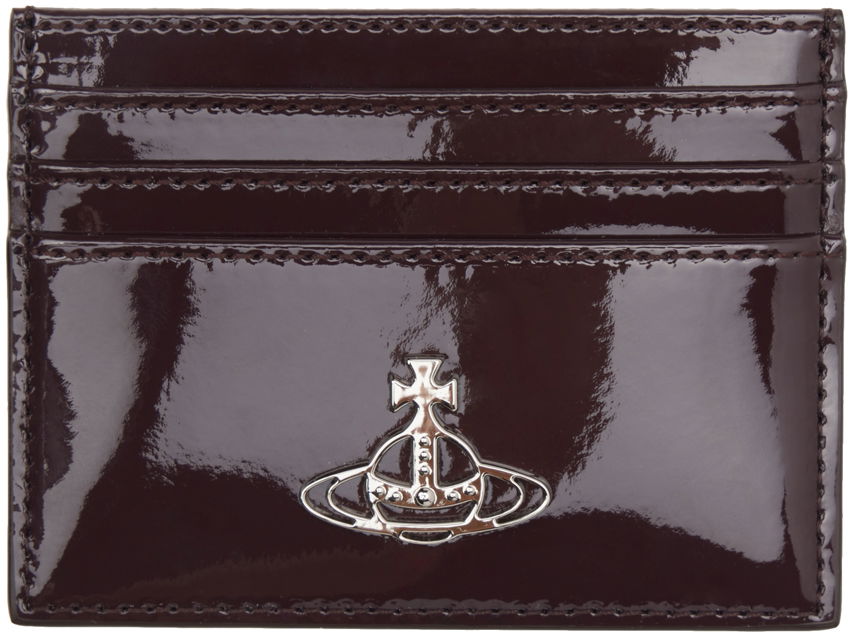 Peňaženka Vivienne Westwood Brown Flat Card Holder Čierna | 54030006W-L001O-, 0