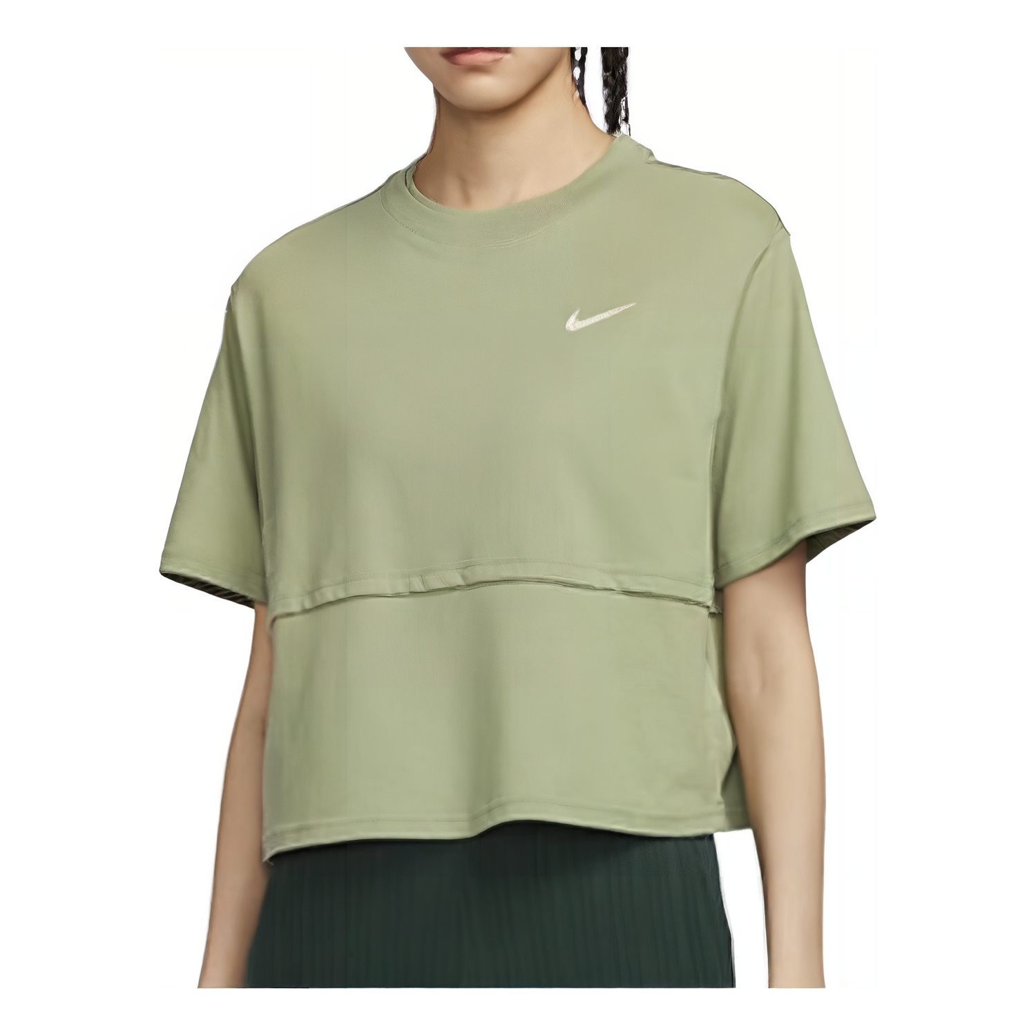 Crop Top Nike Women's Green Short Sleeve Top Zelené | FQ7009-386, 0