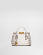 Dolce & Gabbana Mini Marlene Crocodile-Embossed Day Bag