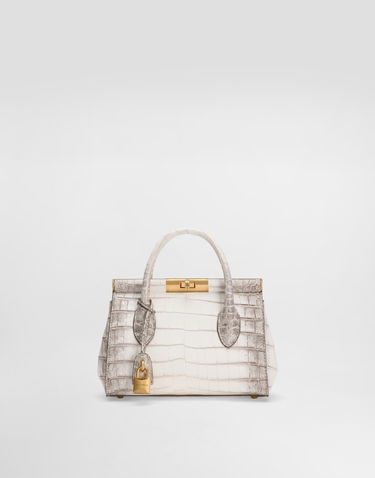 Kabelka Dolce & Gabbana Dolce & Gabbana Mini Marlene Crocodile-Embossed Day Bag Biela | BB7744A2Y4080001, 0