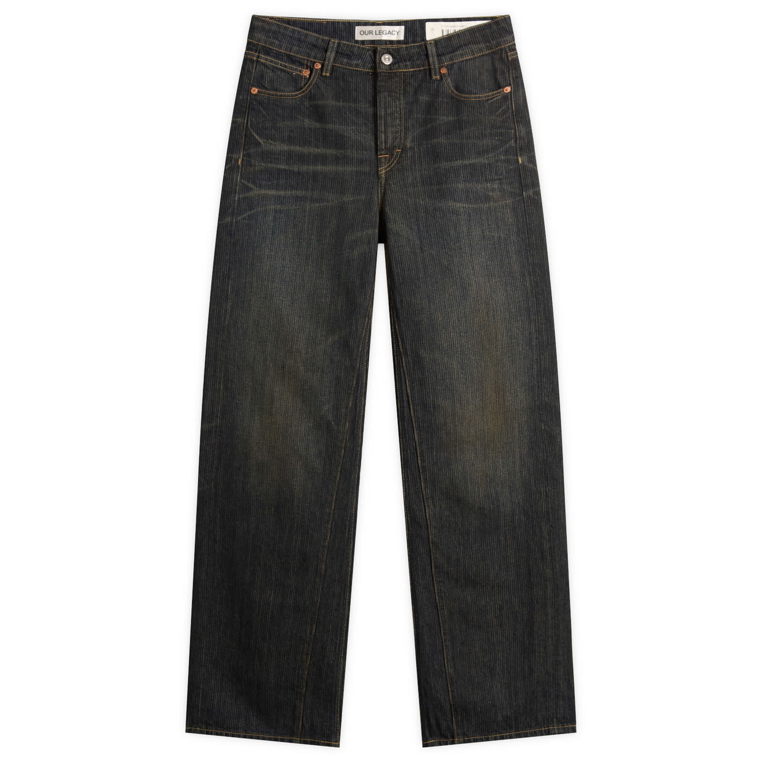 Džínsy OUR LEGACY Our Legacy Treble Cut Baggy Jeans 24" Modrá | W4255TC, 0