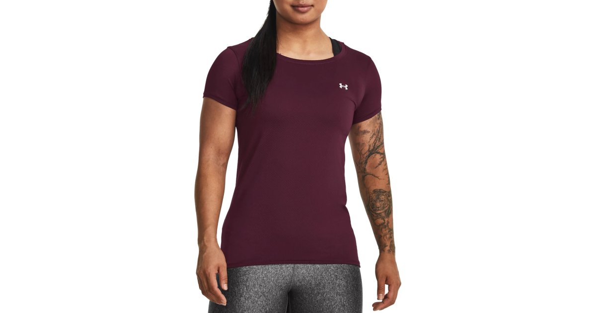 Tričko Under Armour HeatGear Tee Vínová | 1328964-600, 1