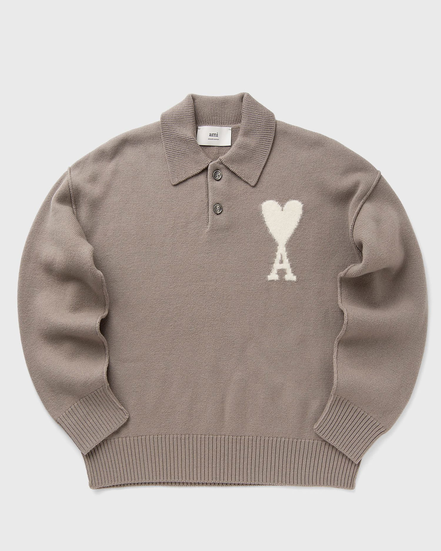 Sveter AMI AMI Paris ADC Polo Sweater Hnedá | UPL390.KN0090-0957, 0