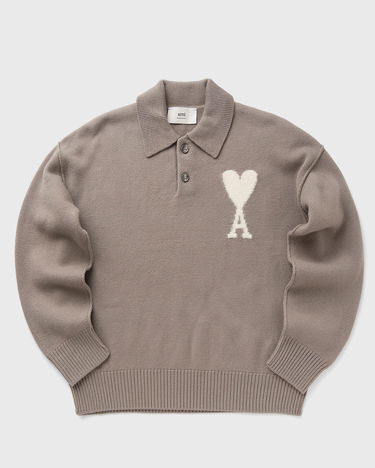 Sveter AMI AMI Paris ADC Polo Sweater Hnedá | UPL390.KN0090-0957, 0