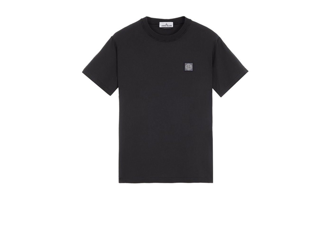 Tričko Stone Island Organic Cotton Fissato Effect T-shirt Čierna | 23757, 0