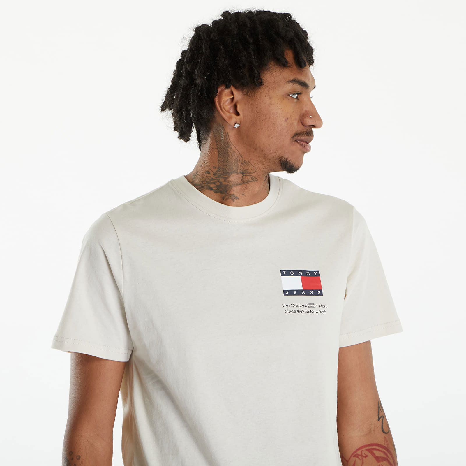 Essential Slim Fit Logo T-Shirt Newsprint