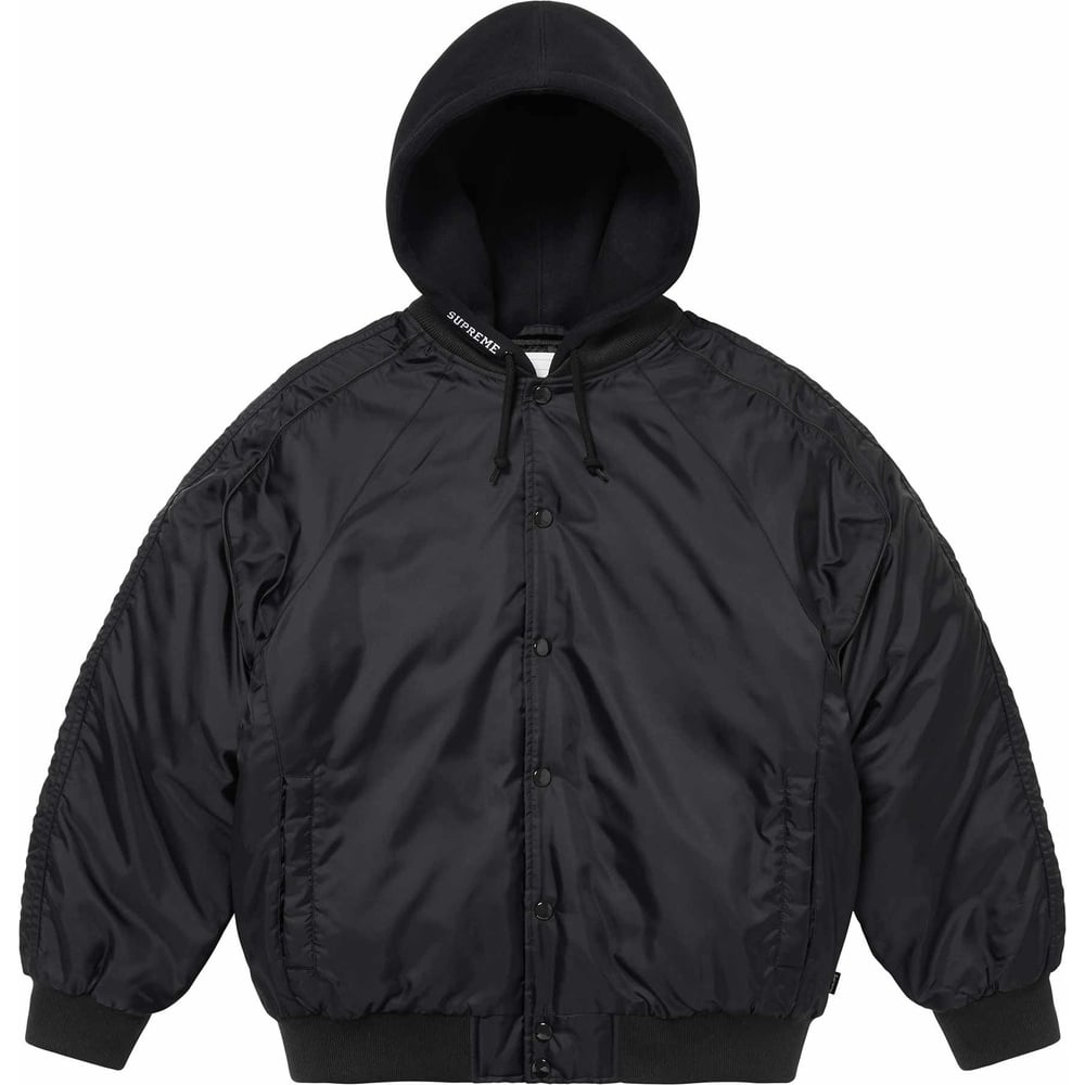 Bomber bunda Supreme Hooded Stadium Jacket Čierna | SUP-SS24-224, 0