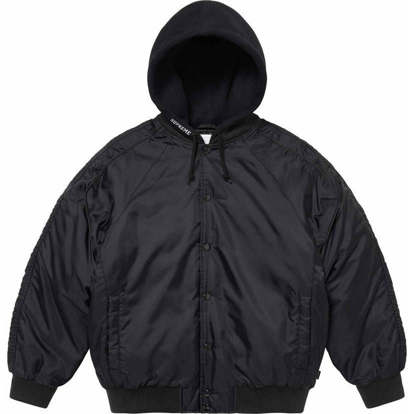 Bomber bunda Supreme Hooded Stadium Jacket Čierna | SUP-SS24-224