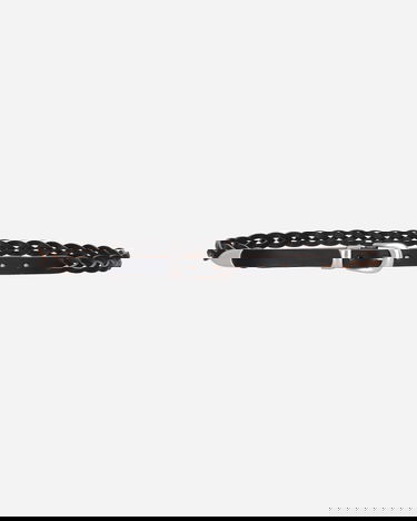 Opasok OUR LEGACY Braided Leather Belt 2 cm Čierna | A42382BB 001, 2