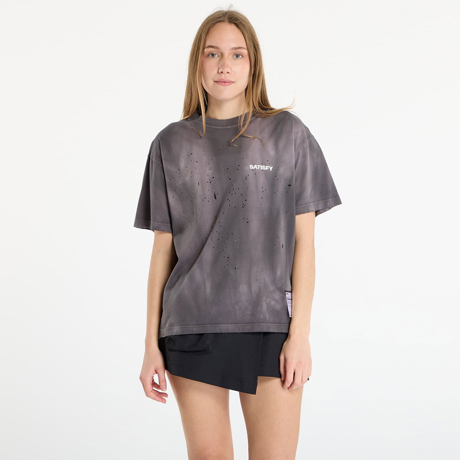 Tričko Satisfy MothTech T-Shirt Sun Bleached Shark Šedá | 11006-SBSH-SAB, 1