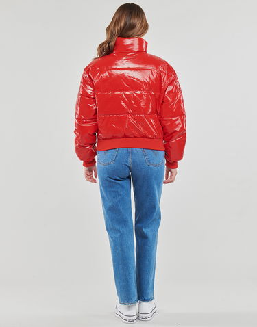 Prešívaná bunda Tommy Hilfiger BADGE GLOSSY PUFFER Červená | DW0DW16098-XNL, 3
