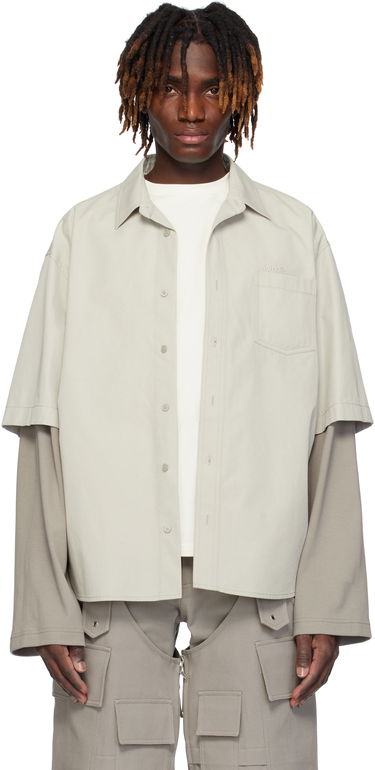 Košeľa We11done We11done Layered Shirt Šedá | WD-SH0-25-162-M-GY, 0