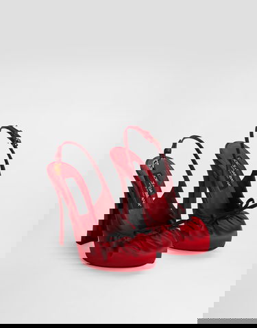 Tenisky a topánky Dolce & Gabbana Dolce & Gabbana Satin Slingbacks with Bow Detail Červená | CG0927AD1608S652, 1