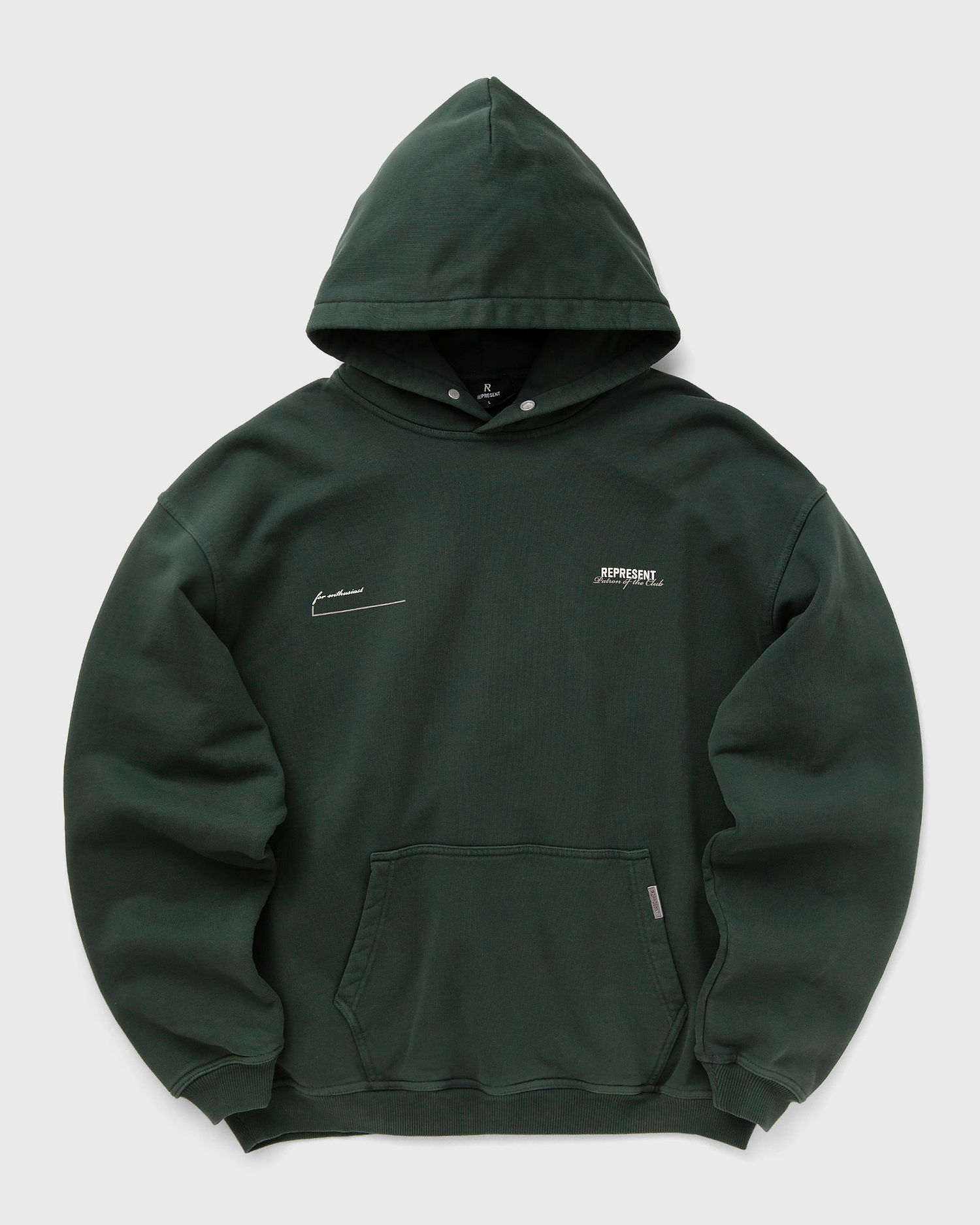 Mikina Represent Clo Represent PATRON OF THE CLUB HOODIE Zelené | MLM4270-386, 0