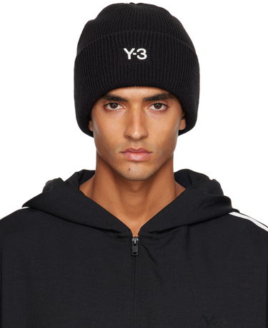 Kulicha Y-3 Y-3 Classic Knit Beanie Čierna | JW8963, 0