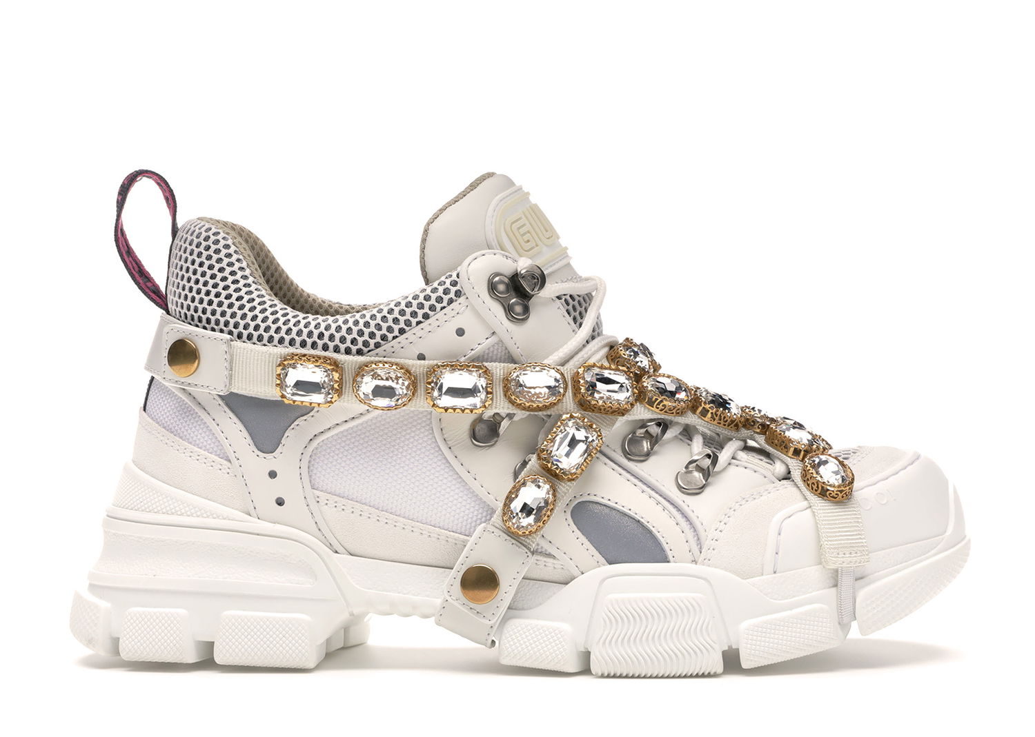 Tenisky a topánky Gucci Flashtrek SEGA Ivory Removable Crystal (W) Šedá | 541445 GGZ50 9081, 0