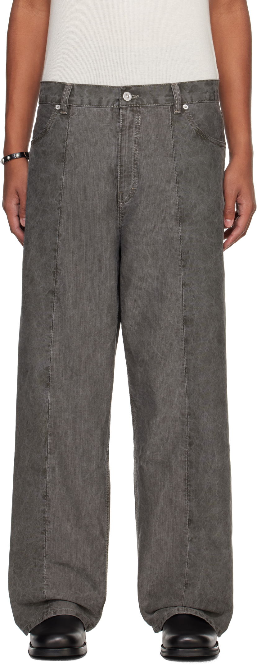 Džínsy OUR LEGACY OUR LEGACY Fatigue Cut Jeans Šedá | M4245FO
