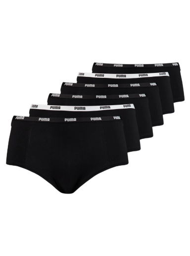 Nohavičky Puma Mini Short 6 pack Panties Čierna | 935578_01