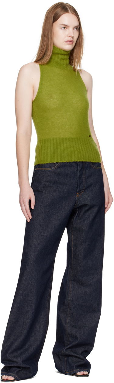 Sveter Tom Ford TOM FORD Cashmere Silk Sleeveless Turtleneck Zelené | MAK1381-YAX921, 3