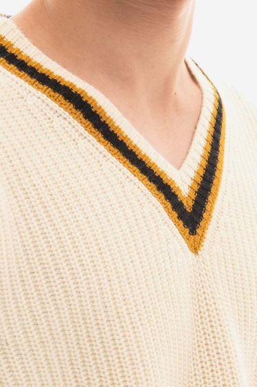 Sveter Marni V-neck Sweater Béžová | CVMG0081Q0-MXW08, 3