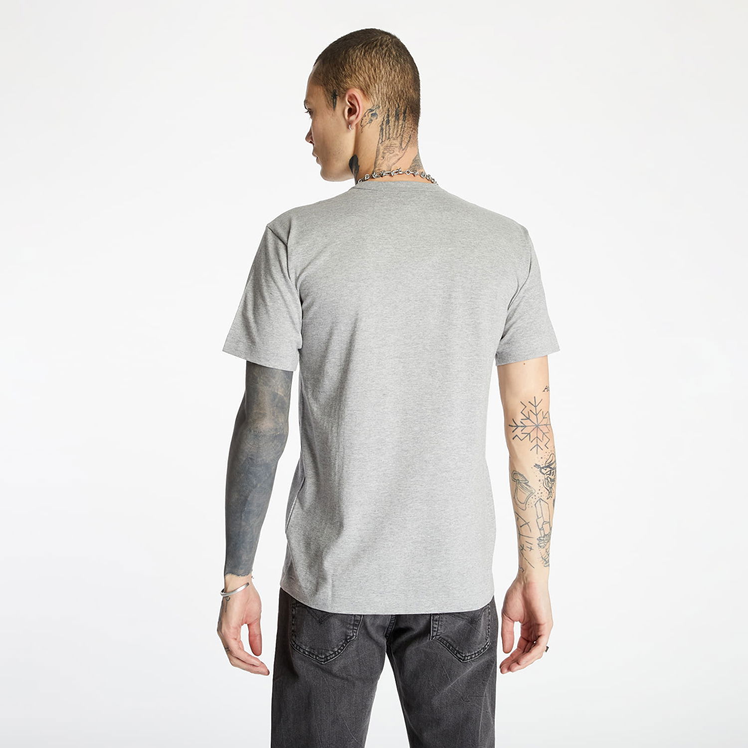 Tričko Comme des Garçons PLAY Tee Šedá | AZT080 Grey, 1
