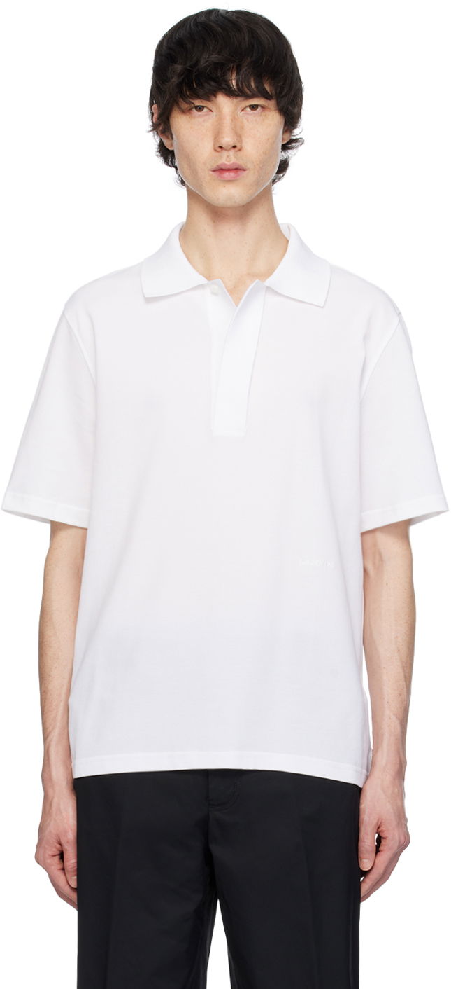 Polo tričko LANVIN Spread Collar Polo Tee Biela | RM-PL0011-J011-P24, 0