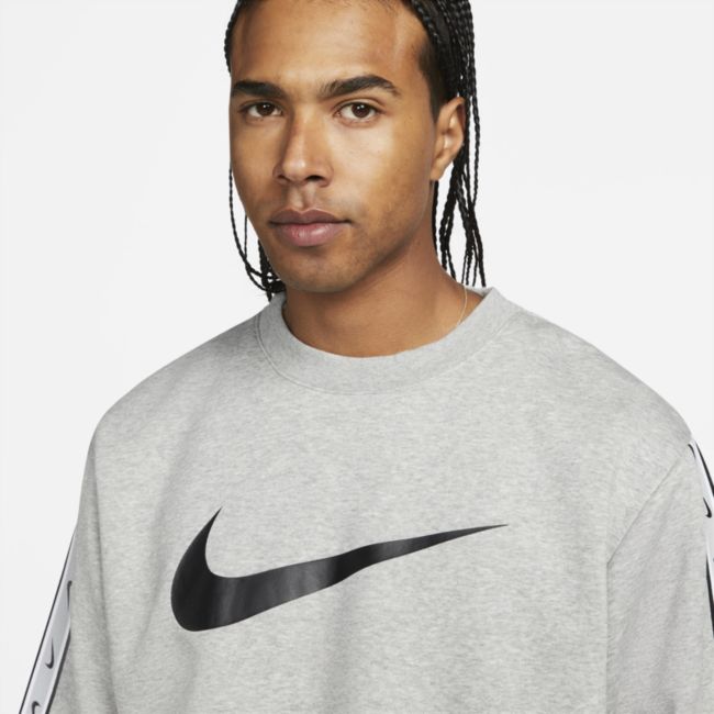 Mikina Nike Repeat Fleece Sweatshirt Šedá | DX2029-063, 1