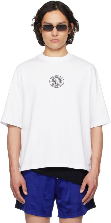 Tričko Han Kjøbenhavn Han Kjobenhavn 'Officer' Print Oversized T-Shirt Biela | M-134365, 0