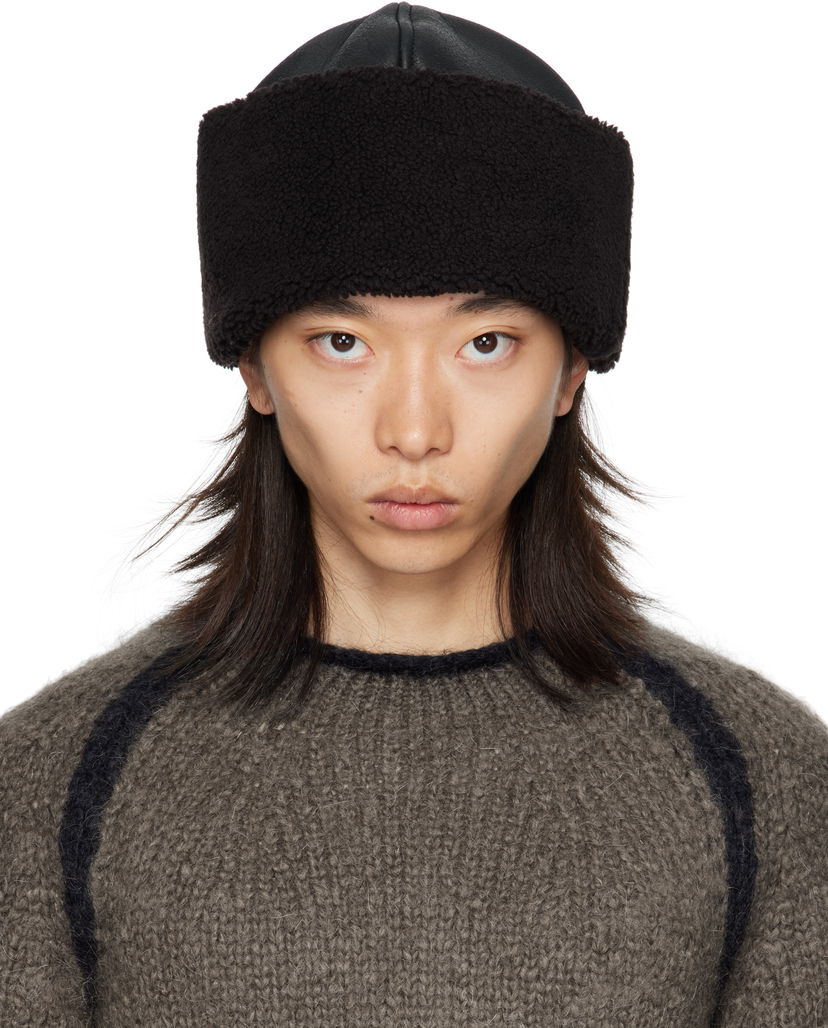 Klobúk OUR LEGACY Our Legacy Blizzard Faux-Fur Trapper Hat Čierna | A4258BD