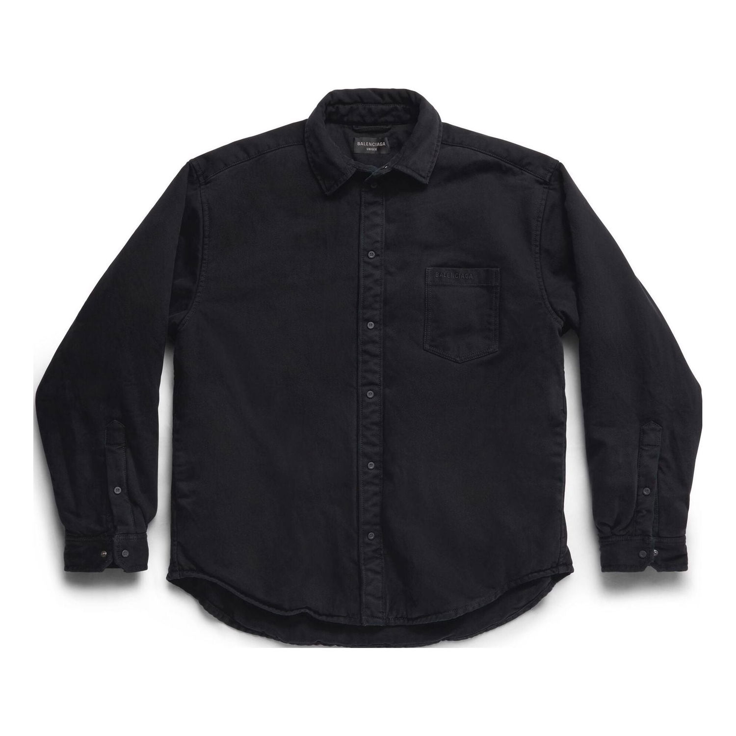 Košeľa Balenciaga Balenciaga Padded Shirt Large Fit Čierna | 719305TNW111700, 0