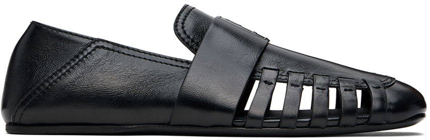 Tenisky a topánky FERRAGAMO Black Summer Loafers Čierna | 773082, 0