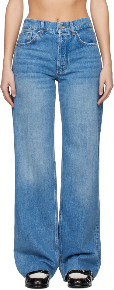 Džínsy Anine Bing Anine Bing Hugh Wide-Leg Jeans Modrá | A-06-7135-447, 0