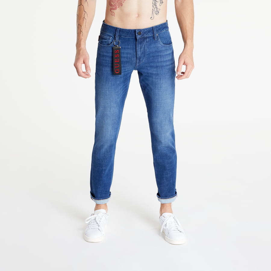 Džínsy GUESS Tech Stretch Slim Tapered Jeans Modrá | M2YAS2D4PM1-OFFI, 0