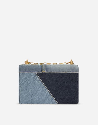 Taška cez rameno Dolce & Gabbana Dg Girls Patchwork Denim And Plain Calfskin Shoulder And Crossbody Bag Rôznofarebný | BB6498AO6218M800, 2