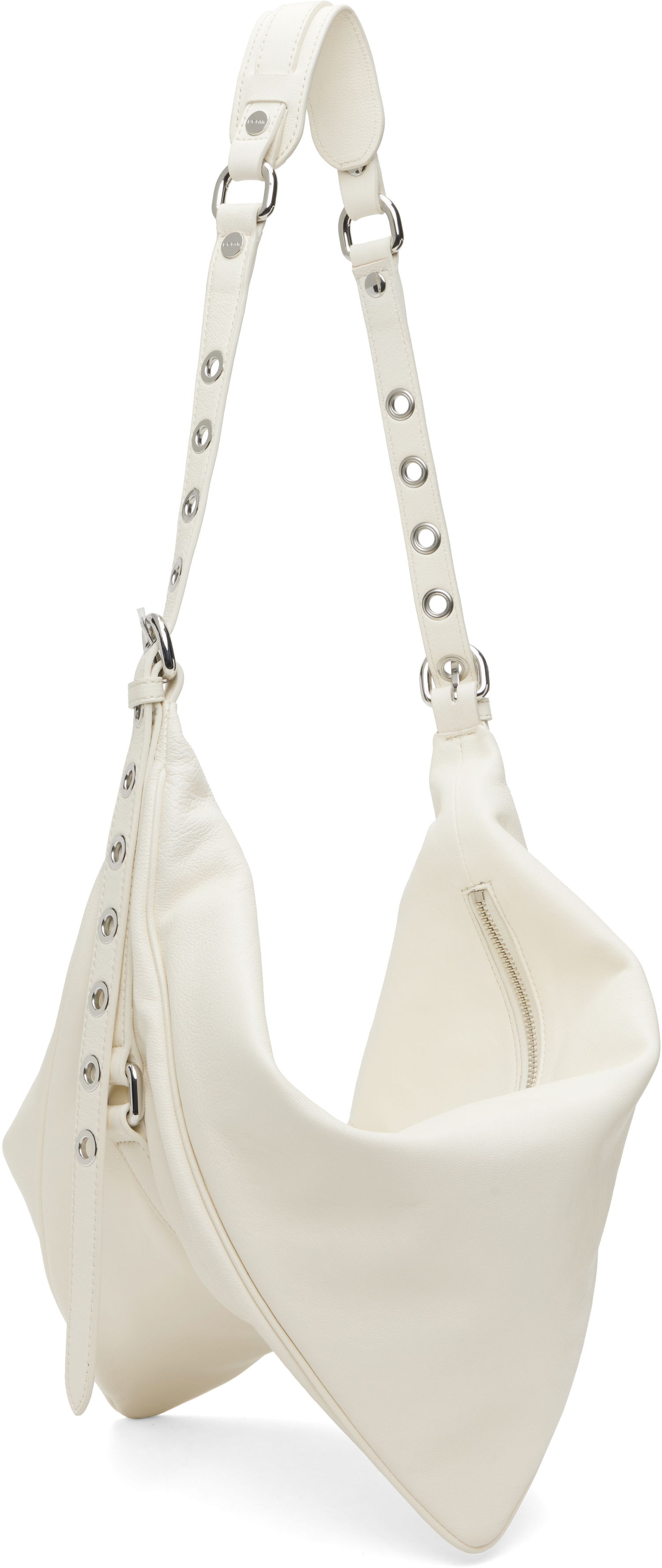 Taška cez rameno BY FAR BY FAR Trayana Washed Leather Shoulder Bag Biela | MWBSB063LL034WH020PL, 1