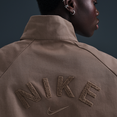Mikina Nike Sportswear Collection Relaxed Fit Quarter-Zip Top Hnedá | HJ0231-233, 2