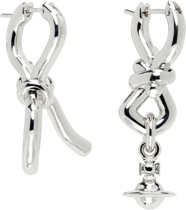 Náušnice Vivienne Westwood Vivienne Westwood Knotted Silver Drop Earrings Metalická | 6202016U-02P019-, 1