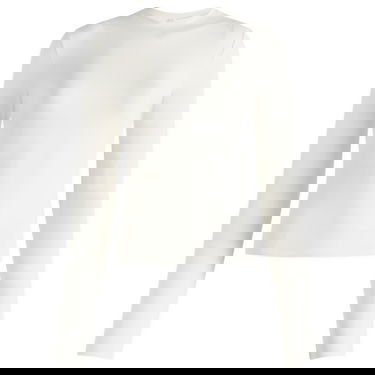 Tričko SKIMS Cotton Jersey Long Sleeve T-Shirt Biela | AP-TSH-0647-MARBLE, 1
