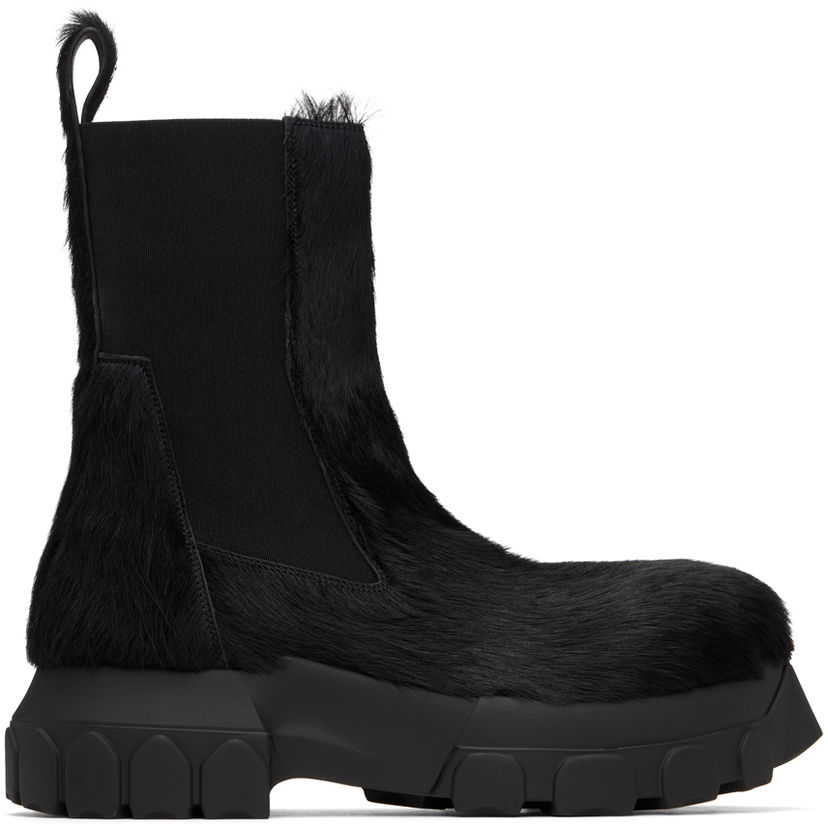 Tenisky a topánky Rick Owens Rick Owens Porterville Beatle Bozo Tractor Chelsea Boots Čierna | RU02D6881 LHL9